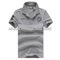 13PT1043 Men's plain color cotton polo shirt design